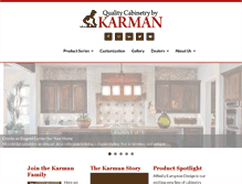 Tablet Screenshot of cabinetrybykarman.com